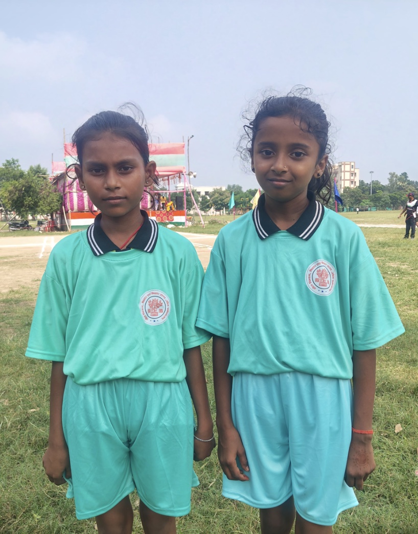 Rishu Raj and Suhani Raj, selected for the State Level Games
